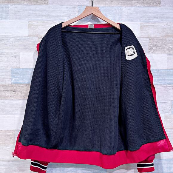 South Carolina Gamecocks VTG Varsity Bomber Jacket Red Russell USA Mens XL - Picture 4 of 8